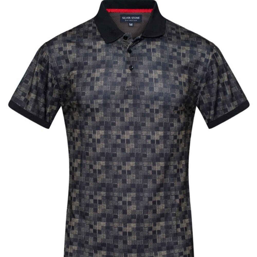 Urban Fitz- SILVERSTONE PRINT POLO - Mens- Printed- Slim Fit